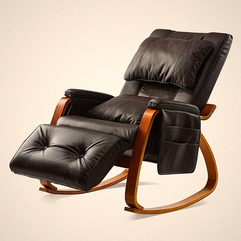 Massage Comfortable Relax Rocking Chair Brown