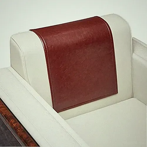 Recliner Headrest Covers Protector Washable Non Slip Faux Leather Headrest Co...